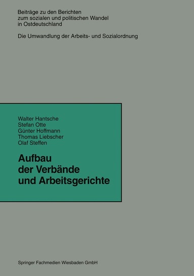 Aufbau der Verbände und Arbeitsgerichte, Häftad