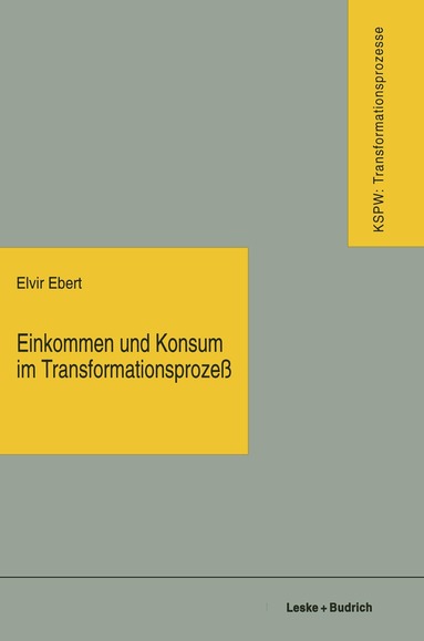 Einkommen und Konsum im Transformationsprozeß, Häftad