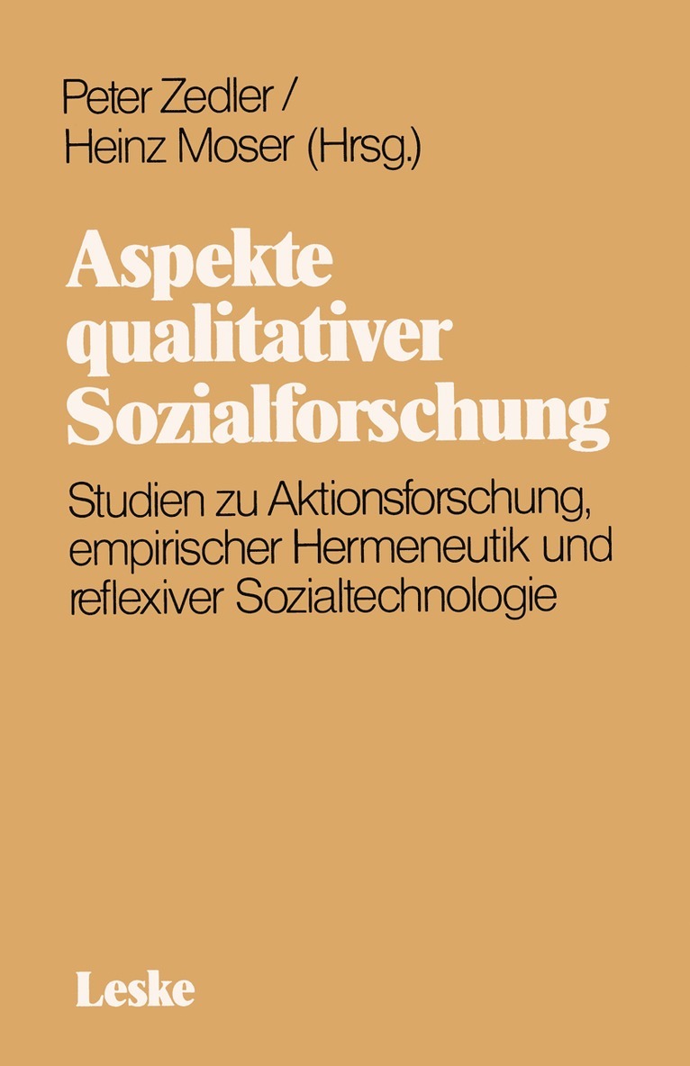 Aspekte qualitativer Sozialforschung, Häftad