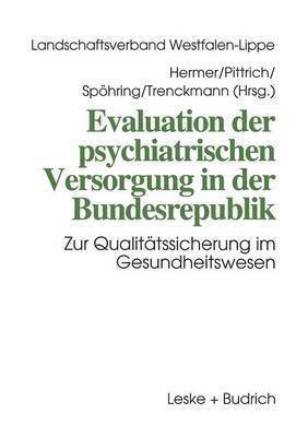 bokomslag Evaluation der psychiatrischen Versorgung in der Bundesrepublik