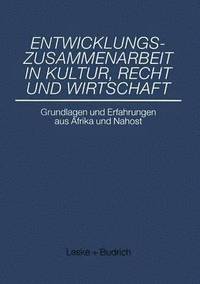 bokomslag Entwicklungszusammenarbeit in Kultur, Recht und Wirtschaft