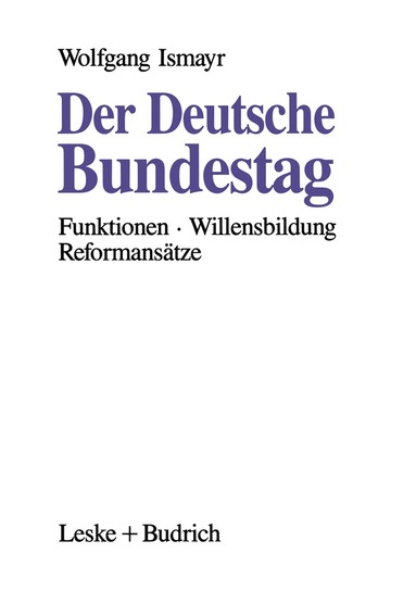 bokomslag Der Deutsche Bundestag