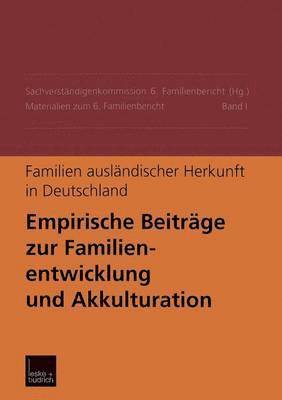 bokomslag Familien auslndischer Herkunft in Deutschland