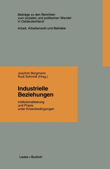 Joachim Bergmann - Industrielle Beziehungen, Häftad