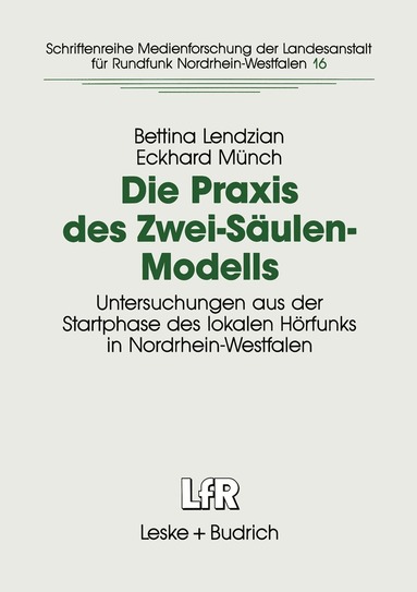 Bettina Lendzian, Eckhard Münch - Die Praxis des Zwei-Säulen-Modells, Häftad