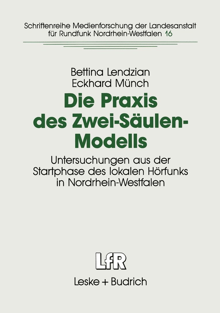 Die Praxis des Zwei-Sulen-Modells 1