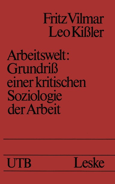 Fritz Vilmar - Arbeitswelt, Häftad