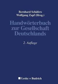 bokomslag Handwrterbuch zur Gesellschaft Deutschlands