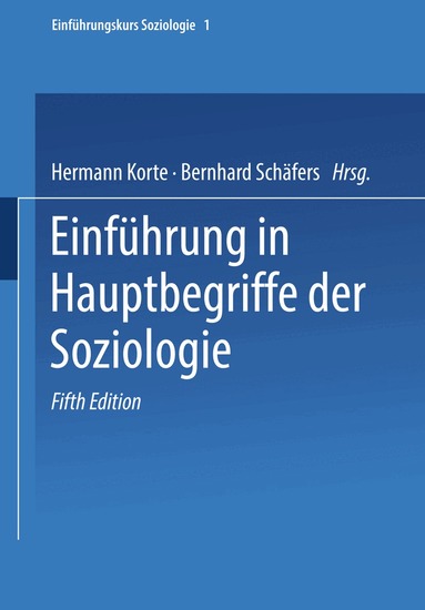 Hermann Korte, Hermann Korte - Einführung in Hauptbegriffe der Soziologie, Häftad