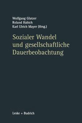 bokomslag Sozialer Wandel und gesellschaftliche Dauerbeobachtung