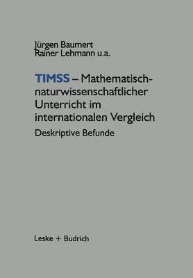 bokomslag TIMSS  Mathematisch-naturwissenschaftlicher Unterricht im internationalen Vergleich