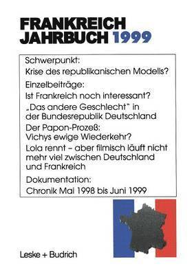 bokomslag Frankreich-Jahrbuch 1999