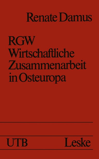 bokomslag RGW - Wirtschaftliche Zusammenarbeit in Osteuropa