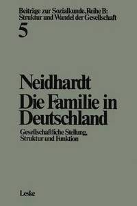 bokomslag Die Familie in Deutschland