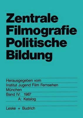 bokomslag Zentrale Filmografie Politische Bildung