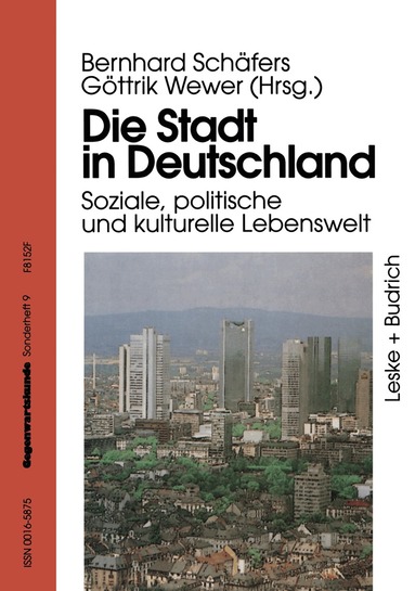 Bernhard Schäfers - Die Stadt in Deutschland, Häftad