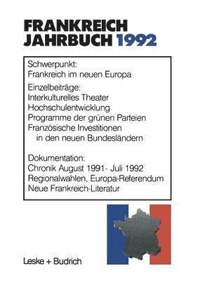 bokomslag Frankreich-Jahrbuch 1992