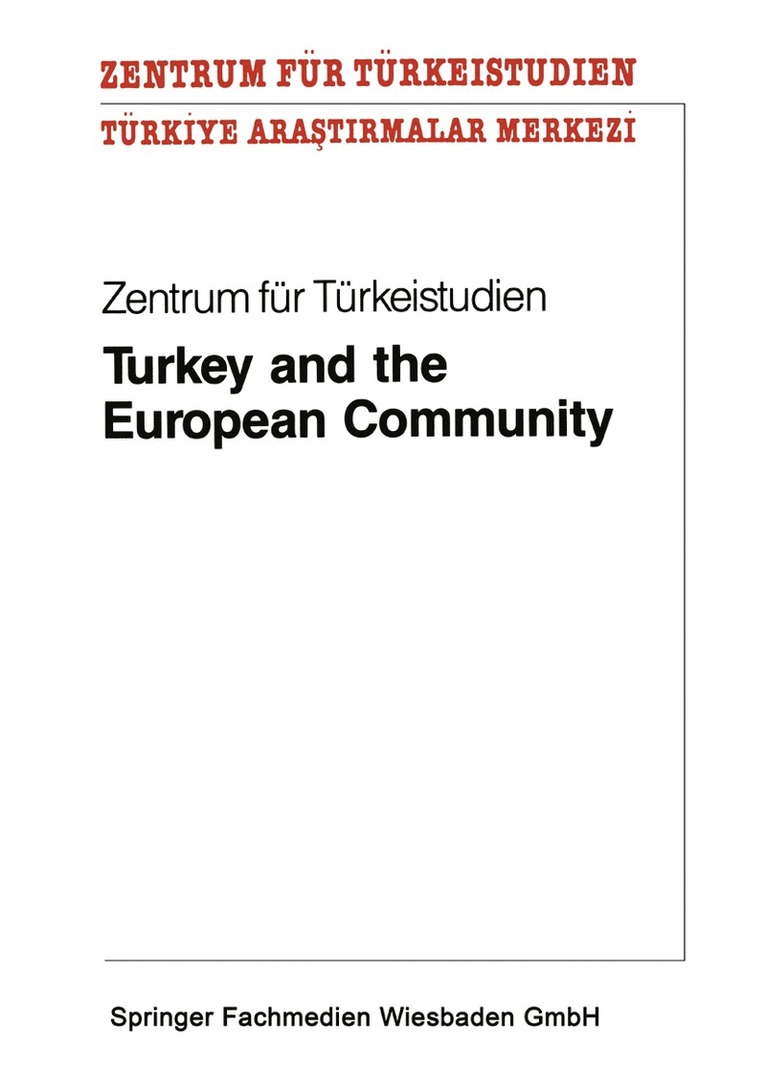 Turkey and the European Community 1