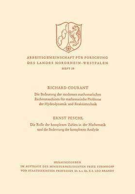 bokomslag Die Bedeutung der Modernen Mathematischen Rechenmaschinen fr mathematische Probleme der Hydrodynamik und Reaktortechnik. Die Rolle der komplexen Zahlen in der Mathematik und die Bedeutung der