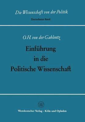 bokomslag Einfhrung in die Politische Wissenschaft