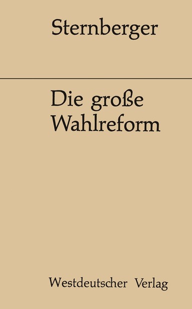 bokomslag Die große Wahlreform