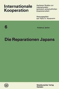 bokomslag Die Reparationen Japans