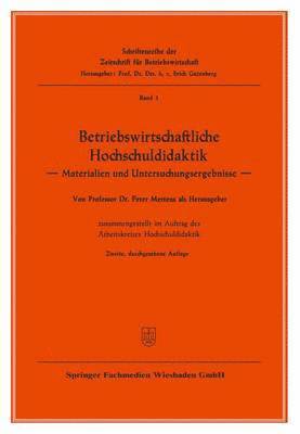 Betriebswirtschaftliche Hochschuldidaktik