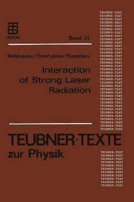 bokomslag Interaction of Strong Laser Radiation with Solids and Nonlinear Optical Diagnostics of Surfaces