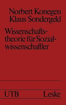 bokomslag Wissenschaftstheorie fr Sozialwissenschaftler