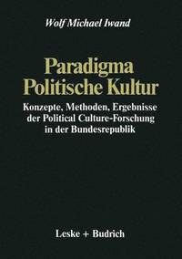 bokomslag Paradigma Politische Kultur