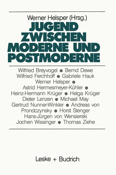 bokomslag Jugend zwischen Moderne und Postmoderne