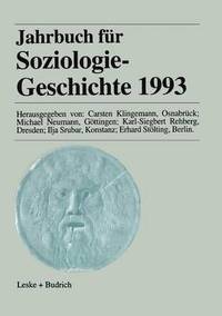 bokomslag Jahrbuch fr Soziologiegeschichte 1993