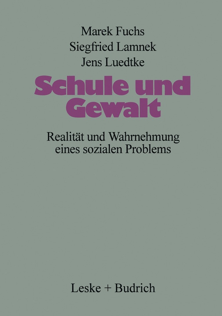 Marek Fuchs - Schule und Gewalt, Häftad