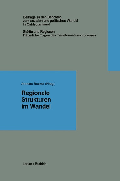Annette Becker - Regionale Strukturen im Wandel, Häftad