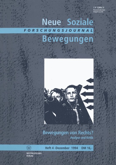 Ansgar Klein, Hans-Josef Legrand, Thomas Leif - Forschungsjournal Neue Soziale Bewegungen, Häftad
