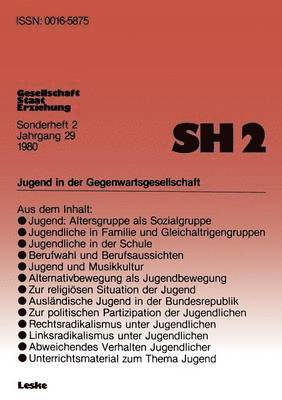 Jugend in der Gegenwartsgesellschaft 1