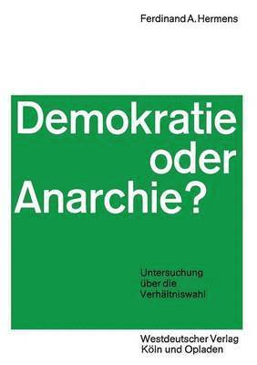 Demokratie oder Anarchie? 1