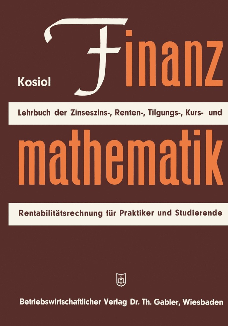 Finanzmathematik 1