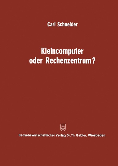 bokomslag Kleincomputer oder Rechenzentrum?