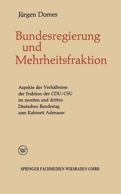 bokomslag Mehrheitsfraktion und Bundesregierung
