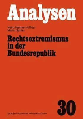 bokomslag Rechtsextremismus in der Bundesrepublik