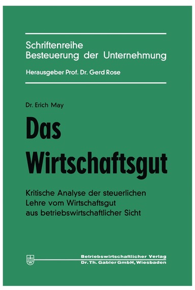 bokomslag Das Wirtschaftsgut