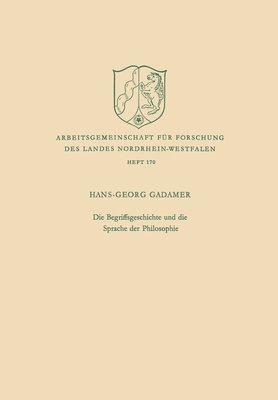 bokomslag Die Begriffsgeschichte und die Sprache der Philosophie