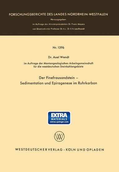 Axel Wendt - Der Finefrausandstein — Sedimentation und Epirogenese im Ruhrkarbon, Häftad