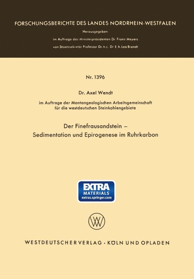 bokomslag Der Finefrausandstein  Sedimentation und Epirogenese im Ruhrkarbon