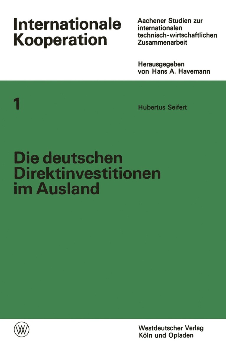 Die deutschen Direktinvestitionen im Ausland