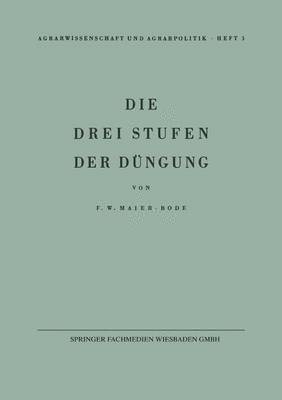 Die drei Stufen der Düngung