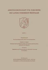 bokomslag Arbeitsgemeinschaft fr Forschung des Landes Nordrhein-Wesfalen