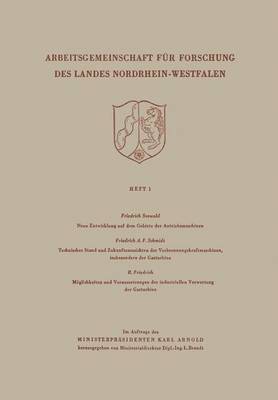 bokomslag Arbeitsgemeinschaft fr Forschung des Landes Nordrhein-Wesfalen