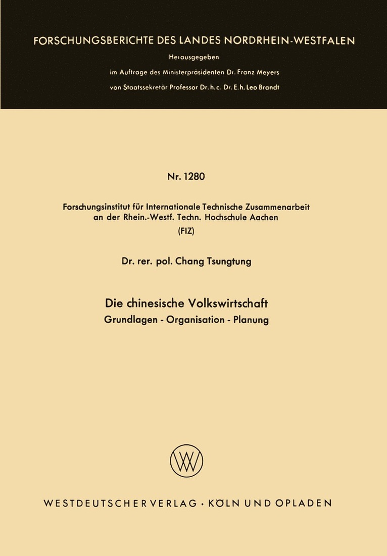 Tsung-Tung Chang - Die chinesische Volkswirtschaft, Häftad